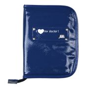 PROTEGE CARNET SANTE  BABY ON BOARD Protège Carnet de santé Gloss Bleu