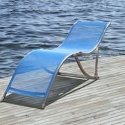 CHAISE LONGUE - TRANSAT  BASIC Transat acier bleu