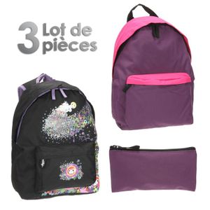 SAC À DOS Lot 2 sacs à dos + trousse Fille SAC À DOS Lot 2 sacs à dos + trousse Fille