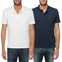POLO TORRENTE COUTURE Polos X 2 H Blanc et marine