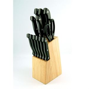 COUTEAU DE CUISINE - FEUILLE - COUPERET - FENDOIR Bloc 13 Pièces Coutellerie