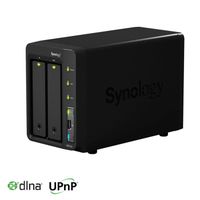 SERVEUR DE STOCKAGE - NAS Synology  Boîtier serveur NAS 2 baies Evolutif