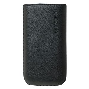 HOUSSE / ETUI / COQUE / FACADE / BIJOUX DE PORTABLE SAMSUNG Housse verticale cuir noir