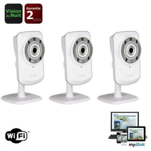 D-Link Pack de 3 Caméras IP mydlink DCS-932L