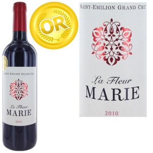 VIN ROUGE La Fleur Marie Saint Emilion Grand Cru 2010 x1 VIN ROUGE La Fleur Marie Saint Emilion Grand Cru 2010 x1