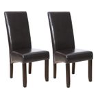  Lot de 2 chaises CUBA marron