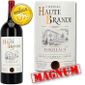 VIN ROUGE Magnum Château Haute Brande Bordeaux 2009