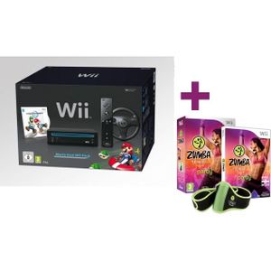 WII Wii NOIRE MARIO KART + ZUMBA FITNESS