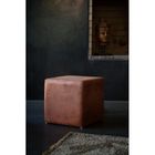  POUF CARRE CAMEL VINTAGE