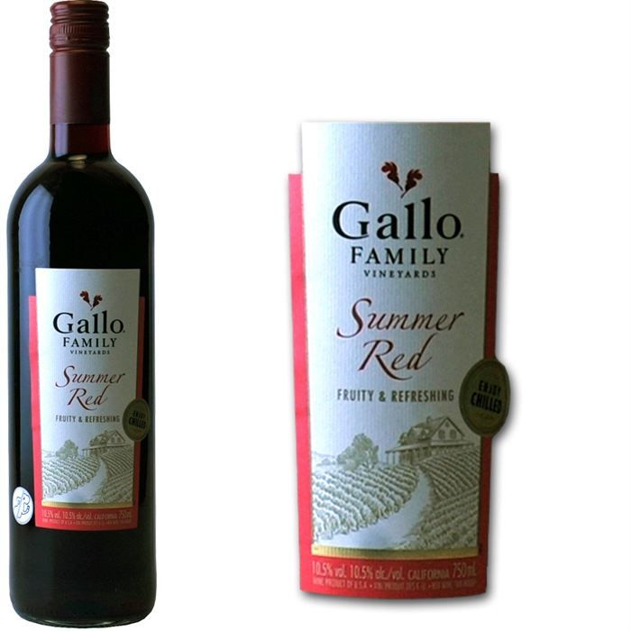 Gallo Family Summer Red Vallée Centrale Californie Achat / Vente vin