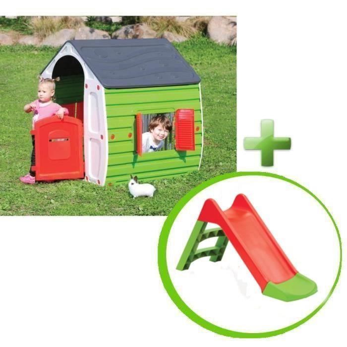 PACK Maison Magical + Toboggan Enfant OFFERT Achat / Vente extérieure Cdiscount
