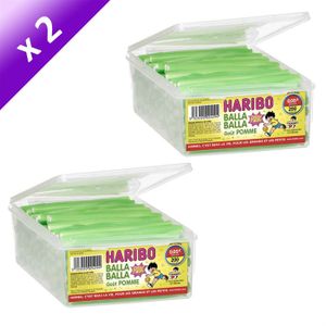 CONFISERIE DE SUCRE HARIBO Balla Balla Pomme 2x200 pièces