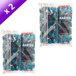 CONFISERIE DE SUCRE Haribo Schtroumpf 2 Kilos X2