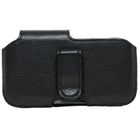 HOUSSE / ETUI / COQUE / FACADE / BIJOUX DE PORTABLE SAMSUNG Etui Cuir Noir Horizontal XL