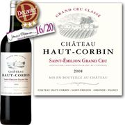 VIN ROUGE Ch.Haut-Corbin St-Emilion Gd Cru Classé 2008