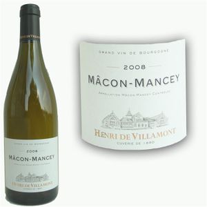 VIN BLANC Villamont Mâcon Mancey 2008
