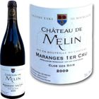 VIN ROUGE Château de Melin Maranges 1er Cru 2009