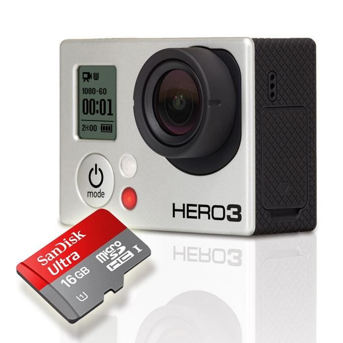 GoPro HERO 3 Black + SANDISK Micro SD 16 Go Achat / Vente caméra