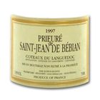 VIN ROUGE Domaine Prieuré Saint Jean de Bebian Languedoc 97