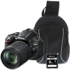 APPAREIL PHOTO RÉFLEX NIKON D5100 + 18-105mm + Sac à dos + Carte SD 4 Go