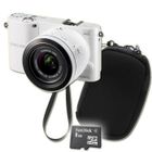 APPAREIL PHOTO HYBRIDE SAMSUNG NX1000 20-50mm + Etui+ SANDISK MicroSD 8Go
