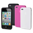HOUSSE - CHAUSSETTE Muvit pack de 3 housses silicone pour iPhone 4