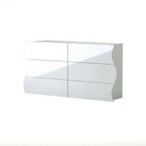 commode laquee blanc
