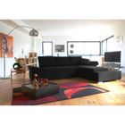  TWITT SLEEPER Canapé angle droit convertible Noir