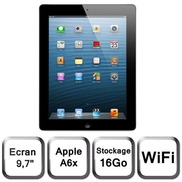 Apple iPad avec &eacute;cran Retina Wi Fi 16 Go Noir Achat / Vente