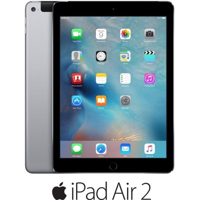 Apple iPad Air 2 Wi Fi Cellular 64Go Gris sidéral Achat / Vente
