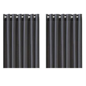 RIDEAU - VOILAGE Paire rideaux œillets occultant ANTHRACITE 140x260 RIDEAU - VOILAGE Paire rideaux œillets occultant ANTHRACITE 140x260