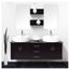 ENSEMBLE MEUBLES DE SALLE DE BAIN  CLEA Kit salle de bain Wengé