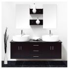 ENSEMBLE MEUBLES DE SALLE DE BAIN  CLEA Kit salle de bain Wengé