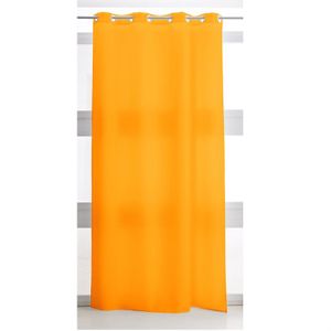 RIDEAU - DOUBLE RIDEAUX - VOILAGE - PANNEAU JAPONAIS Rideau à œillets Vendange d'orange