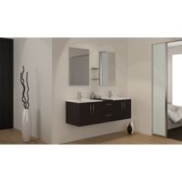 ENSEMBLE MEUBLES DE SALLE DE BAIN  TIANA Kit salle de bain Wengé
