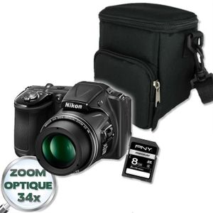 PACK APPAREIL BRIDGE NIKON L830 Bridge Noir + Etui + SD 8 Go PACK APPAREIL BRIDGE NIKON L830 Bridge Noir + Etui + SD 8 Go