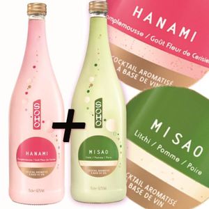 Apéritif à base de vin Pack Soho Hanami + Misao 2x70cl 6.7° Apéritif à base de vin Pack Soho Hanami + Misao 2x70cl 6.7°