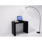  ZACK Console Extensible 185cm noire laquée