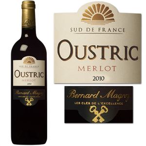 VIN ROUGE Oustric merlot 2010 Bernard Magrez