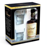RHUM Coffret Rhum Vieux Clement VO 2 verres