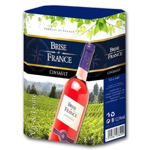 VIN ROSE BIB® Brise de France Cinsault Rosé 3L. VIN ROSE BIB® Brise de France Cinsault Rosé 3L.