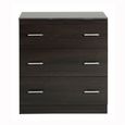 COMMODE - CHIFFONNIER - SEMAINIER Commode ESSENTIELLE 3 tiroirs Café