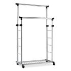 PORTE-MANTEAUX - PATERE - PORTANT PORTANT DOUBLE DOPO  METAL GRIS ALU