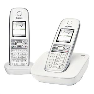 Téléphone fixe GIGASET C610 DUO Blanc Téléphone fixe GIGASET C610 DUO Blanc