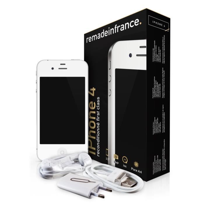 iPhone 4 8 Go Blanc Reconditionné Garantie 1 an Achat / Vente