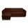 CANAPE - SOFA - BANQUETTE FIRR Canapé d'angle réversible chocolat