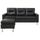 CANAPE - SOFA - BANQUETTE ELENA Canapé P.U noir + pouf