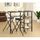 TABLE CUISINE AVEC OU SANS CHAISE SMOOTHIE  table + 2 chaises noires