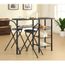 TABLE CUISINE AVEC OU SANS CHAISE SMOOTHIE  table + 2 chaises noires