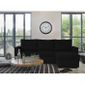 CANAPE - SOFA - BANQUETTE ADDICT Canapé d'angle convertible Noir